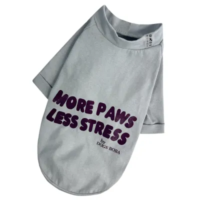 Футболка Less Stress сіра