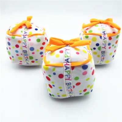 М'яка плюшева іграшка подарунок до дня народження - Birthday Party Squeaky Gift 11.5х11 см