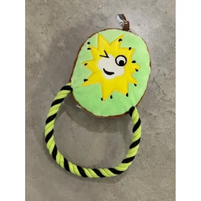 Charming Toy DRAWSTING КИВІ плюшева з пищалкою і канатом 10*13cm