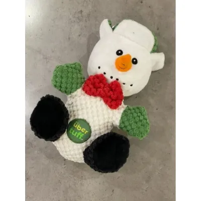 Іграшка для собак Charming Toy SANDWICH СНІГОВИК плюшевий зі звуком, білий 16*32cm