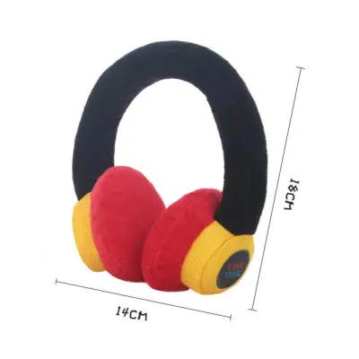 Іграшка для собак Charming Toy TRAVEL НАВУШНИКИ плюшеві з пищалкою 16*15cm