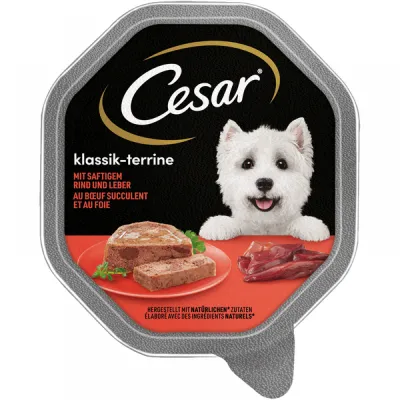 Консерви для собак CESAR паштет Classic з соковитим бичком і печінкою 150г
