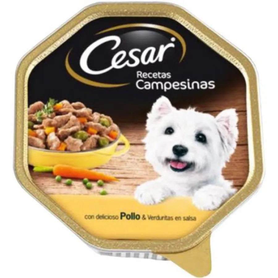 Консерви для собак CESAR паштет Крестьянские Рецепты з куркою, овочами та петрушкою 150г — фото 1