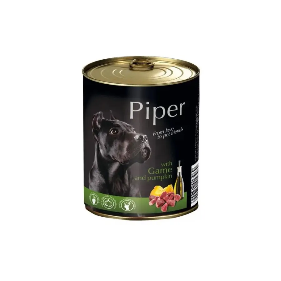 Консерви для собак Piper Dog оленина з гарбузом 800г — фото 1