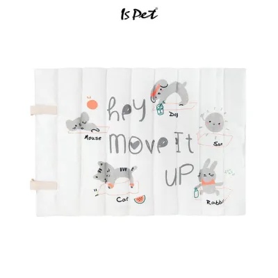 Лежанка-килимок для собак і котів Is Pet "Hey,Move it up" біла з принтом