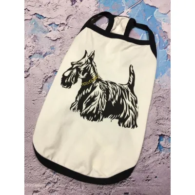 Майка для великих собак Dog Dog "Терьер" біла