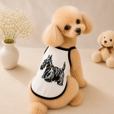 Майка для собак Dog Dog "Терьер" біла