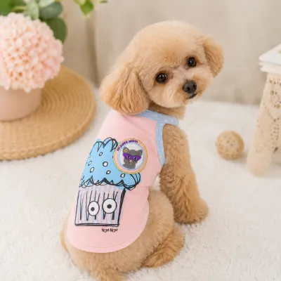 Майка для собак Louisdog "Cupcakemon" рожевий