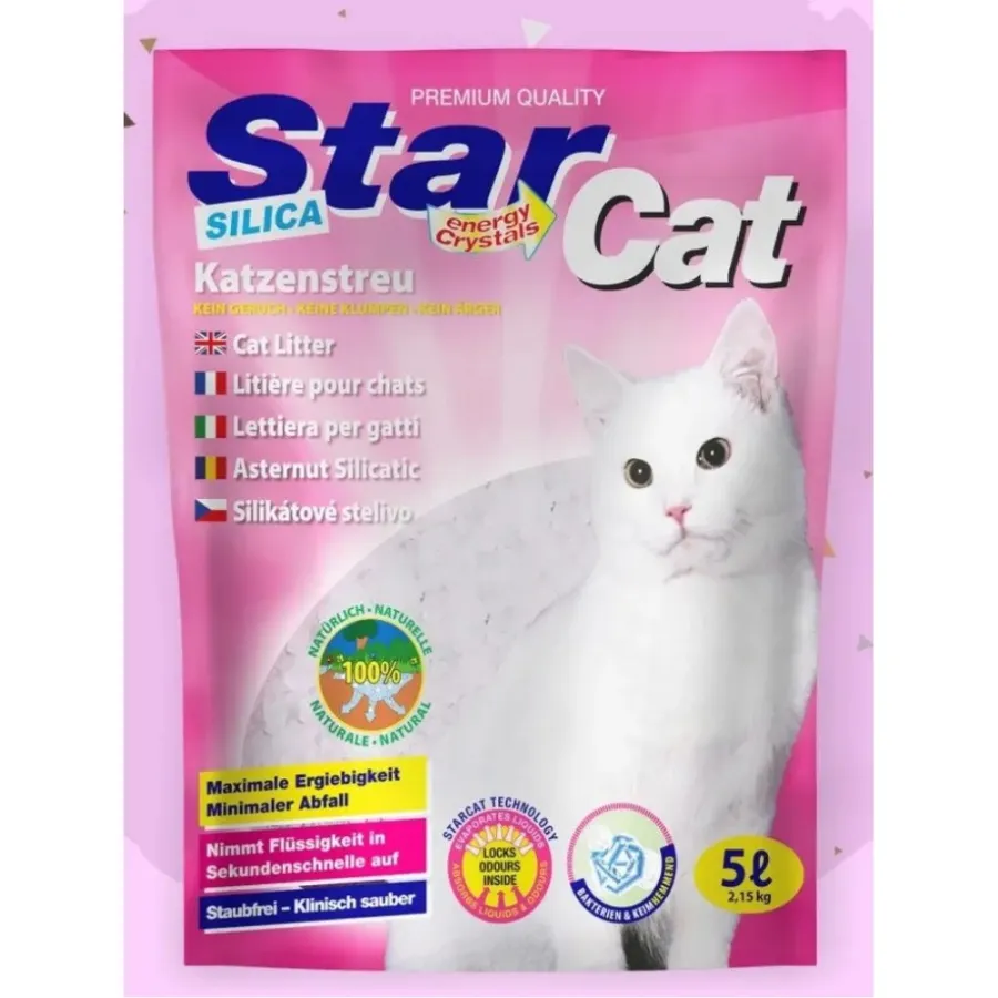 Наповнювач гігієнічний силіконовий для туалету SILISA GEL POWER STAR CAT 3,8л — фото 1