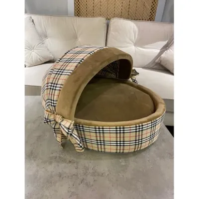 Люлька для собак Maralis BURBERRY с мягкой съемной подушкой
