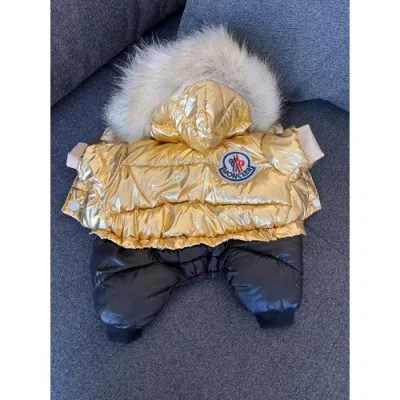 Зимовий комбінезон для собак MONCLER, золотий