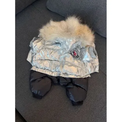 Зимовий комбінезон для собак MONCLER, сріблястий