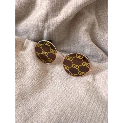 Брендові окуляри для собак і котів GUCCI золоті