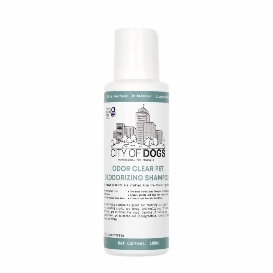 Шампунь для собак і котів Odor Clear City of Dogs для нейтралізації запаху, 100мл — фото 1