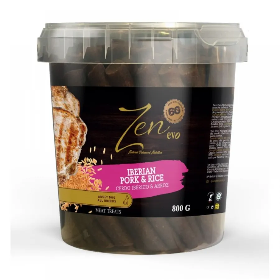 Лакомства для собак ZEN EVO Iberian pork & Rice натуральные палочки с Иберийской ветчиной и рисом — фото 1