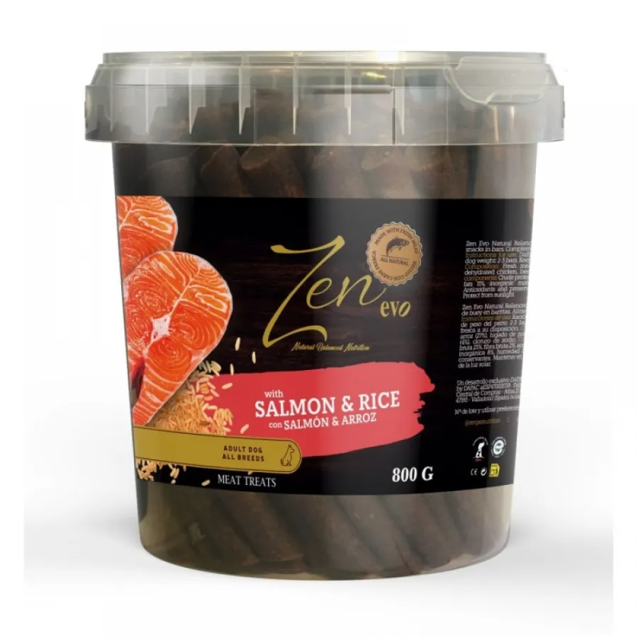 Лакомства для собак ZEN EVO Salmon & Rice натуральные палочки с Лососем и рисом — фото 1
