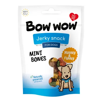 Ласощі для собак Bow wow міні кісточки, 80 г