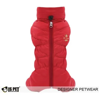 Зимовий комбінезон для собак Is Pet із високим коміром, без капюшона Alps explorer червоний