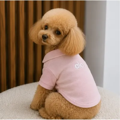Футболка поло для собак Alo Pink