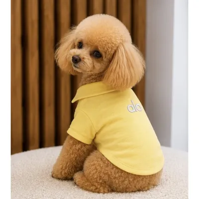 Футболка поло для собак Alo Yellow