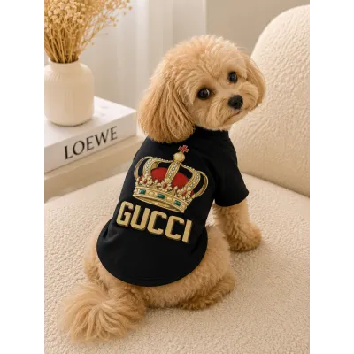 Футболка для собак і котів Gucci Crown Black