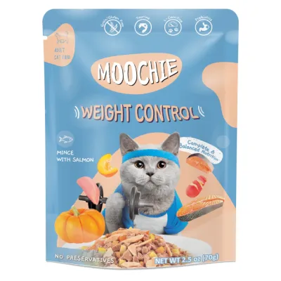 Корм вологий Moochie Seafood Indoor д/котів фарш з лососем 70г