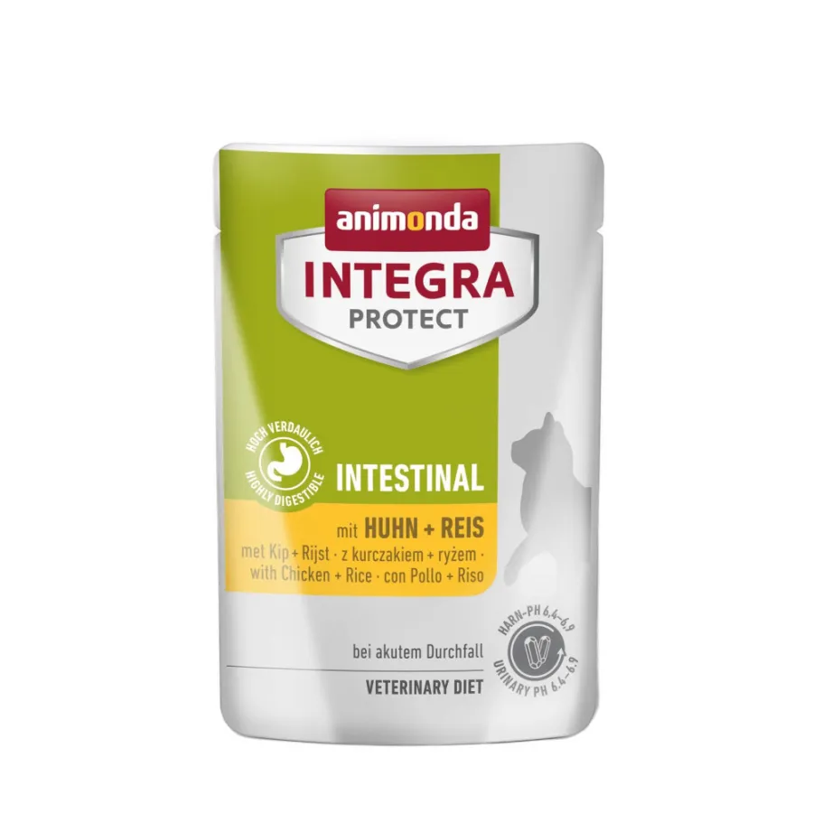 Корм ветеринарний вологий Integra Protect Intestinal with Chicken + Rice для котів при захворюванні кишково шлункового тракту пауч 85г — фото 1