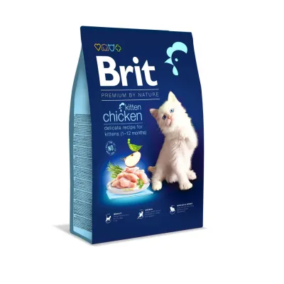 Сухий корм для кошенят з куркою Brit Premium by Nature Cat Kitten 8 кг