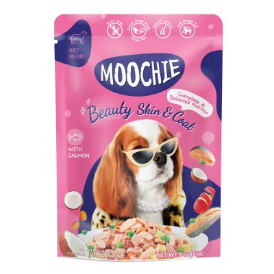 Вологий корм для собак з лососем Moochie Superfood Beauty Skin and Coat 85 г