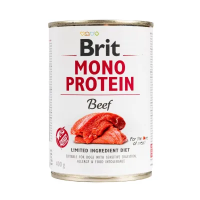 Корм вологий Brit Mono Protein Beef з яловичиною 400 г