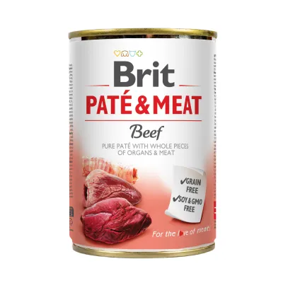 Корм вологий Brit Care Pate and Meat з яловичиною 400 г
