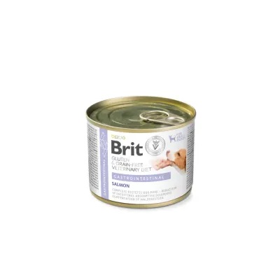 Вологий корм Brit VetDiet Gastrointestinal для собак при проблемах з травленням з лососем 200 г