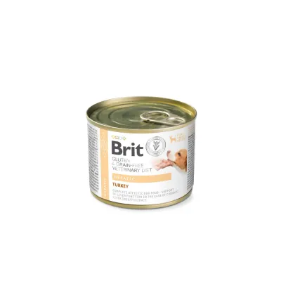 Корм вологий Brit VetDiet Hepatic для собак для підтримки функцій печінки з індичкою 200 г
