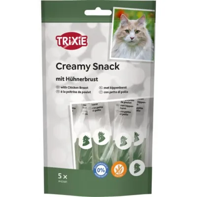 Лакомство Trixie Creamy Snacks для кошек с курицей 5 шт х 14 г