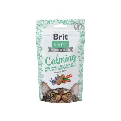 Ласощі Brit Care Functional Snack Calming для котів для підтримки нервової системи з куркою 50 г