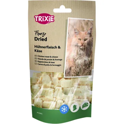 Ласощі Trixie Freeze Dried Chicken and Cheese для котів Сублімоване куряче філе з сиром, 25 г