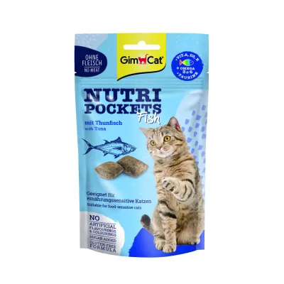 Ласощі Nutri Pockets для котів Рибні Тунець 60г