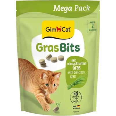 Вітамінізовані таблетки GimCat Gras Bits трав’яні кульки 425 г