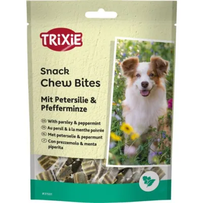 Ласощі Trixie Denta Fun Chew Bites, Parsley/Peppermint для собак шматочки з петрушкою та м’ятою 150 г