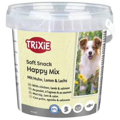 Ласощі Trixie Soft Snack Happy Mix для собак з куркою, ягням та лососем 500 г