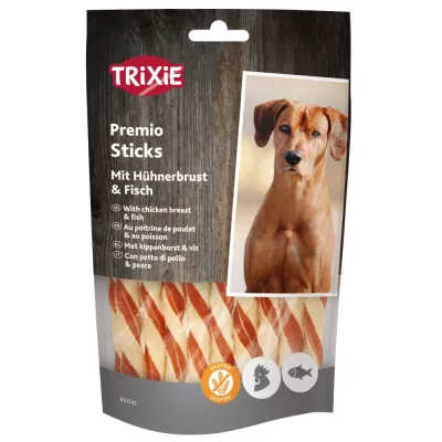 Ласощі Trixie Premio Fish Chicken Sticks для собак з куркою та рибою 80 г