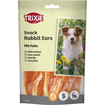Лакомство Trixie Rabbit Ears with Chicken для собак уши кролика и филе курицы 80 г