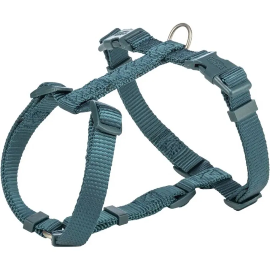 Шлея для собак Trixie Premium H-harness темний синьо-зелений – M 42–60 см 15 мм — фото 1