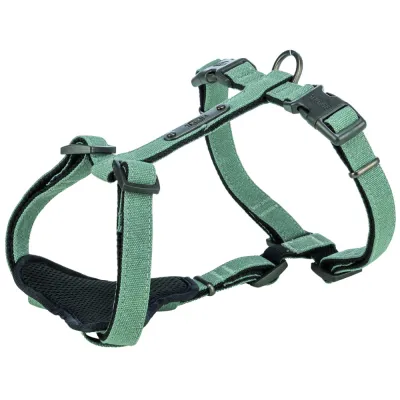 Шлея Trixie CityStyle H-harness для собак бавовна –L 52–75 см 20 мм світло-зелена