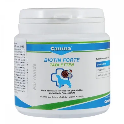 Витаминный комплекс Canina Biotin Forte Tabletten для собак биотин для шерсти 100 г 30 табл.