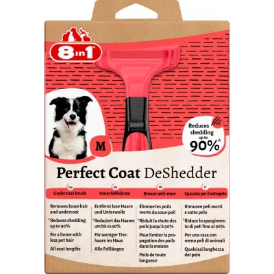 Дешеддер 8in1 Perfect Coat для вычесывания собак размер М 6,5 см