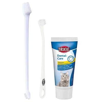Зубна паста Trixie для котів зі смаком сиру та щіткою 50 г