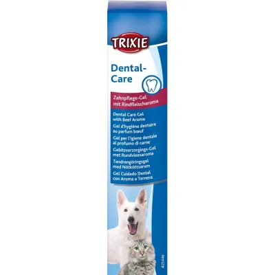 Зубний гель Trixie Dental Care для собак та котів зі смаком м’яса 100 г