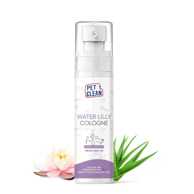 Парфумований спрей Pet Clean PET COLOGNE WATERLILLY після грумінгу для освіження шерсті тварин між купаннями з легким ароматом квітки лотосу 100мл