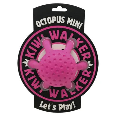 Іграшка Kiwi Walker для собак Восьминіг рожевий 12 см